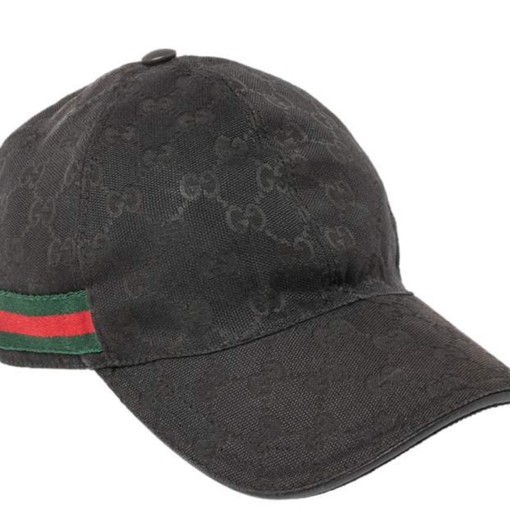 Gucci Black Cap with Iconic Green and Red Accent - Picture 3 of 8